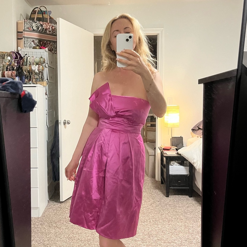 Marilyn Monroe inspired Teri Jon 100% Silk Dress